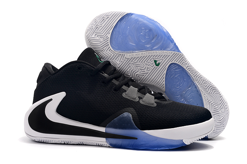 Nike Zoom Freak 1 Black White Blue Shoes